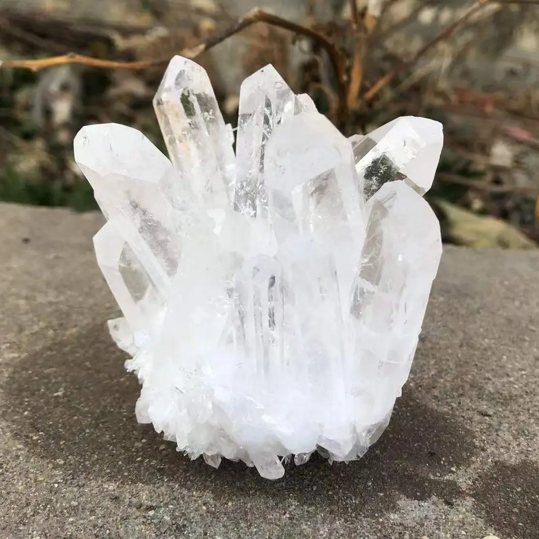 

1pc Natural Crystals Clear Quartz Cluster Freeform Energy Reiki Stones Room Home Office Aquarium Decoration Accessories Gemstone