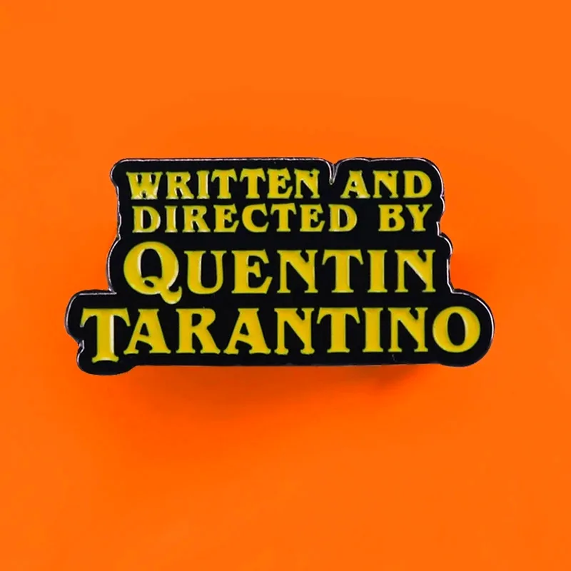 Шикарная Подарочная брошь Quentin Tarantino, эмалированные металлические значки, заколка на лацкан, аксессуары для джинсов