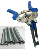 1pc hog ring plier tool and 600pcs m clips chicken mesh cage wire fencing crimping solder joint welding repair hand tools promot