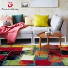 Абстрактный красочный квадратный Фотофон Bubble Kiss для гостиной, домашний декор для дивана, стола, стула, коврики, противоскользящий напольный коврик