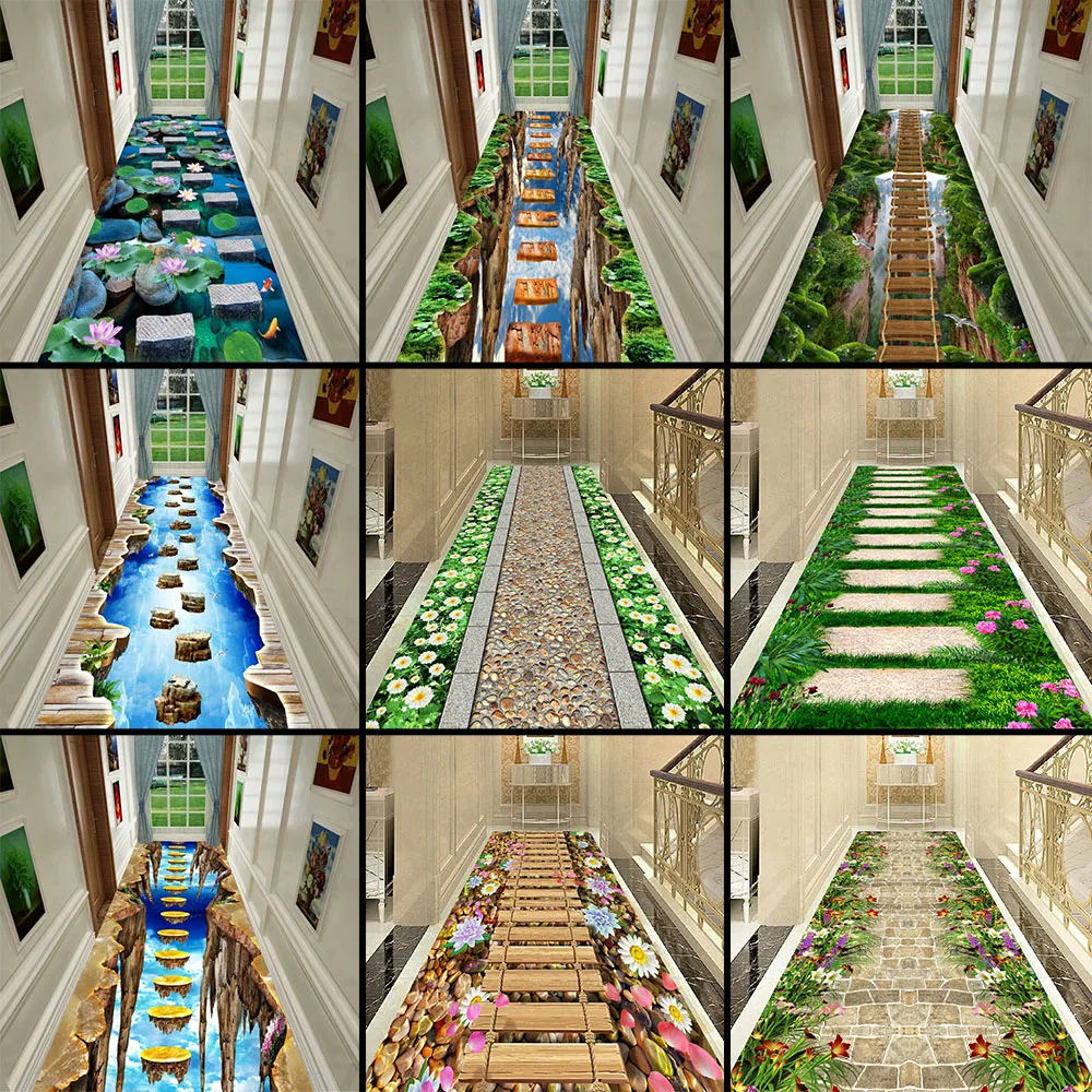 3D Printed Area Rugs Anti Slip Bedroom Rug Floor Carpet Play Mat Kids Room Cobblestone Floral and Carpets for Living | Дом и сад
