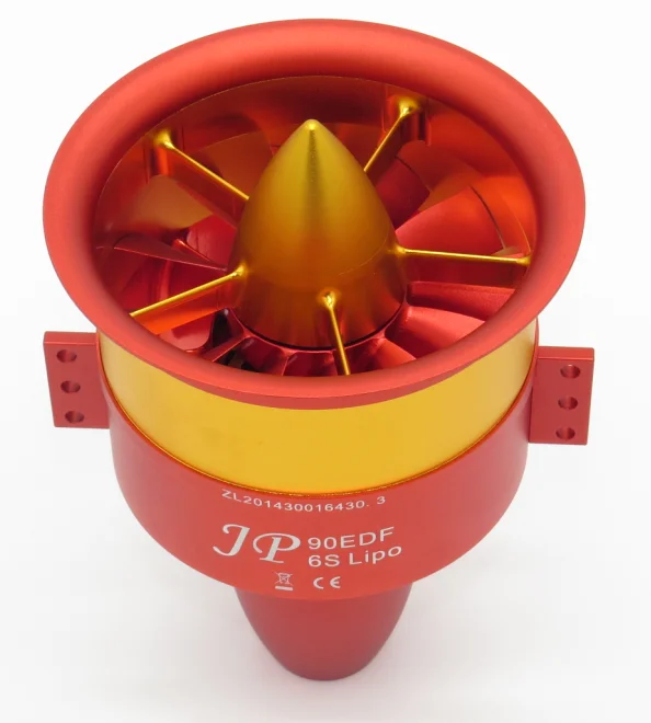 JP EDF полностью металлический воздуховод вентилятор JP 90 мм 6 S-12 S EDF 4250 KV1750 мотор(6 S), 4250 KV1400(8 S), 4250 KV1080(12 S