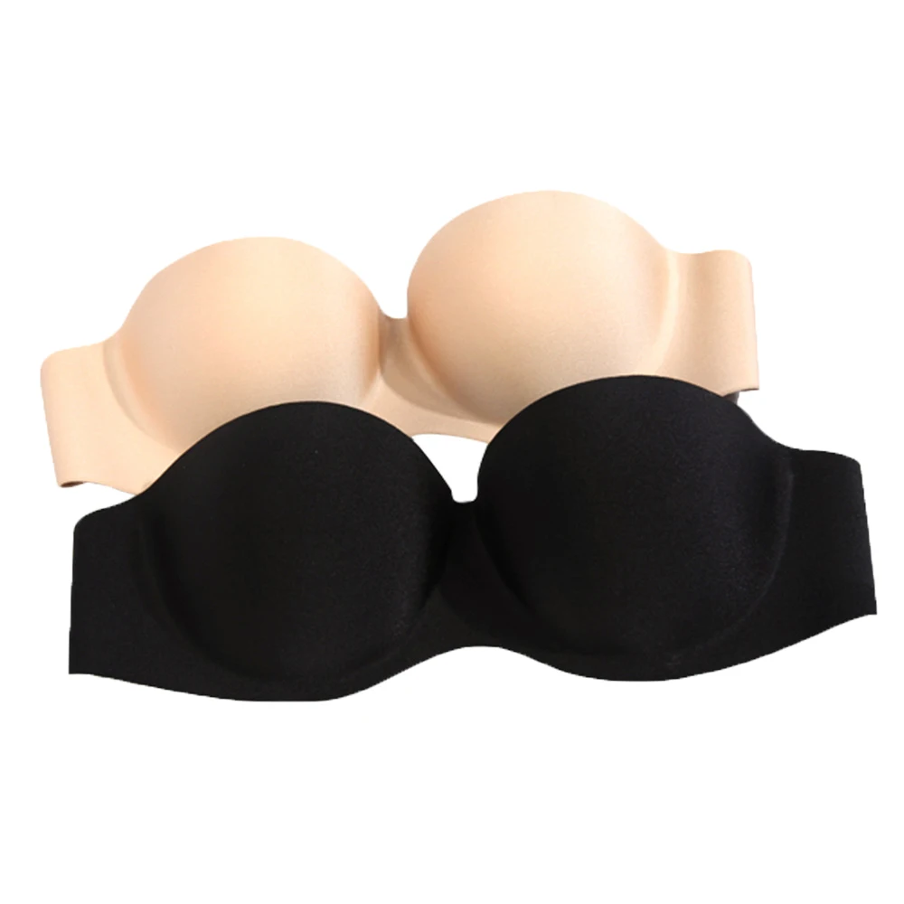 Платье с открытой спиной без бретелек бюстгальтер чашечки расположены рядом пуш