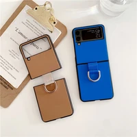 for samsung galaxy z flip 3 phone case suitable for flip3 cover membrane integrated protective sleeve with ring shockproof cases
