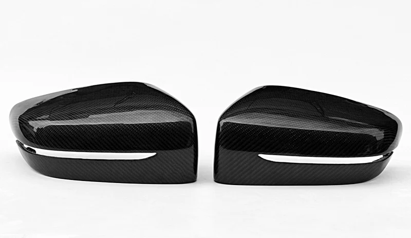 Сменный стильный чехол для зеркала заднего вида из углеродного волокна подходит