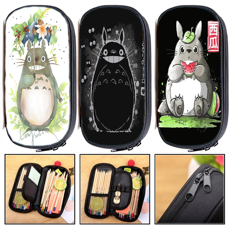 

Cute Totoro Pencil Case Students Pen Bag Teens Pencil Box Kids Cartoon Stationery Bag New Boys Girls Pencil Holder Festival Gift