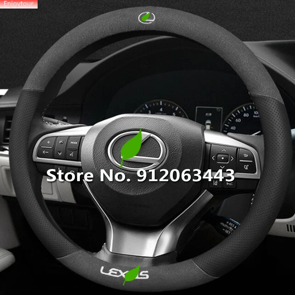 

Suede Leather Car Steering Wheel Covers Accessories for Lexus RX MCU15 RX270 RX300 RX330 RX350 RX350L RX450H XU30 XU10 AL10 AL20