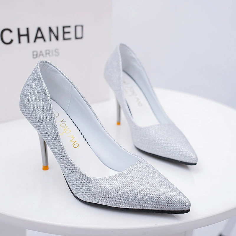 Женские туфли на высоком каблуке летние привлекательные туфли-лодочки с острым