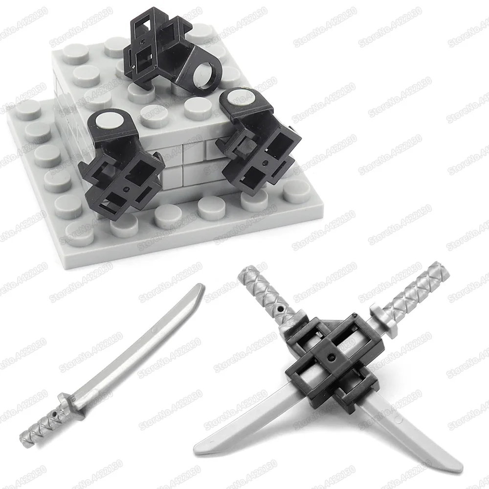 Фигурки с оружием набор мечей рама для строительных блоков оборудование Moc Warrior