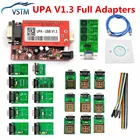 Программатор USB UPA V1.3, 2022, Полные Адаптеры USB, инструменты для настройки микросхем UPA, программатор ЭБУ, последовательный программатор, программатор USB UPA