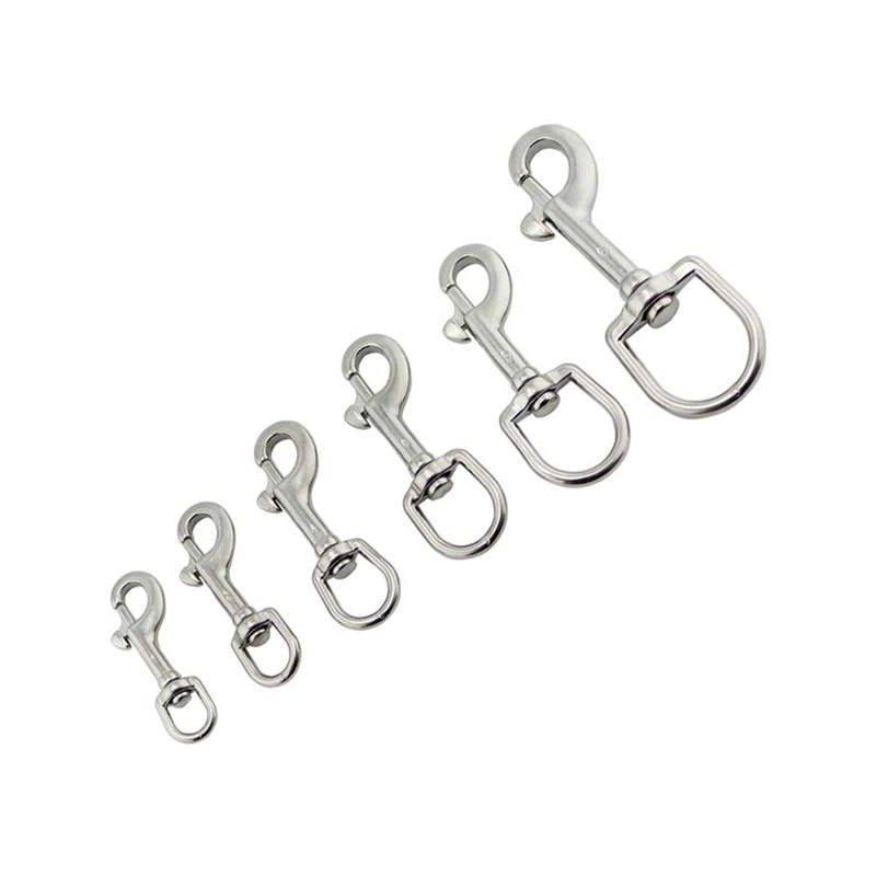 Нержавеющая сталь Дайвинг зажимы оснастка HookSwivel глаз погружение одиночный