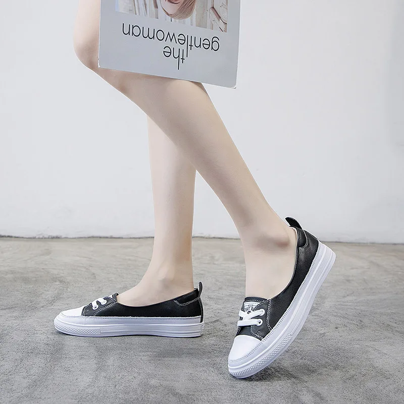 Кроссовки Yiluan женские кожаные маленькие белые Повседневная дышащая обувь для