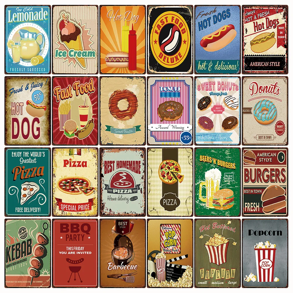 [Kelly66] Быстрая Еда для хот-догов гамбургеров пицца пончики барбекю металлический