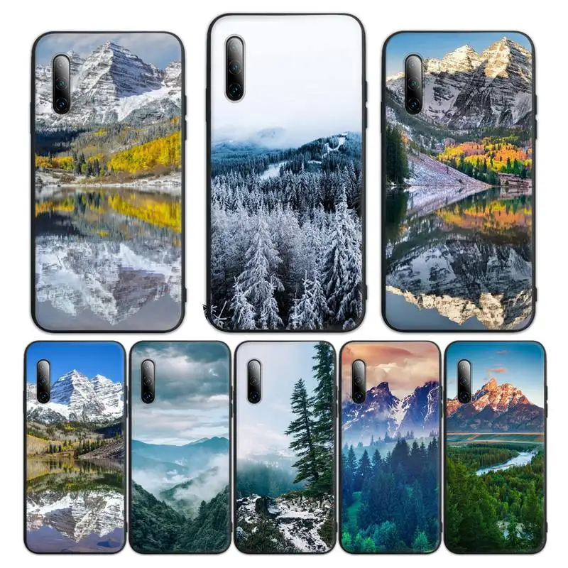 

Tree Forest Mountain Phone Case for OPPO R9S R11 PLUS R17 R15 PRO Realme C3 2 3 5 6 PRO cover founds
