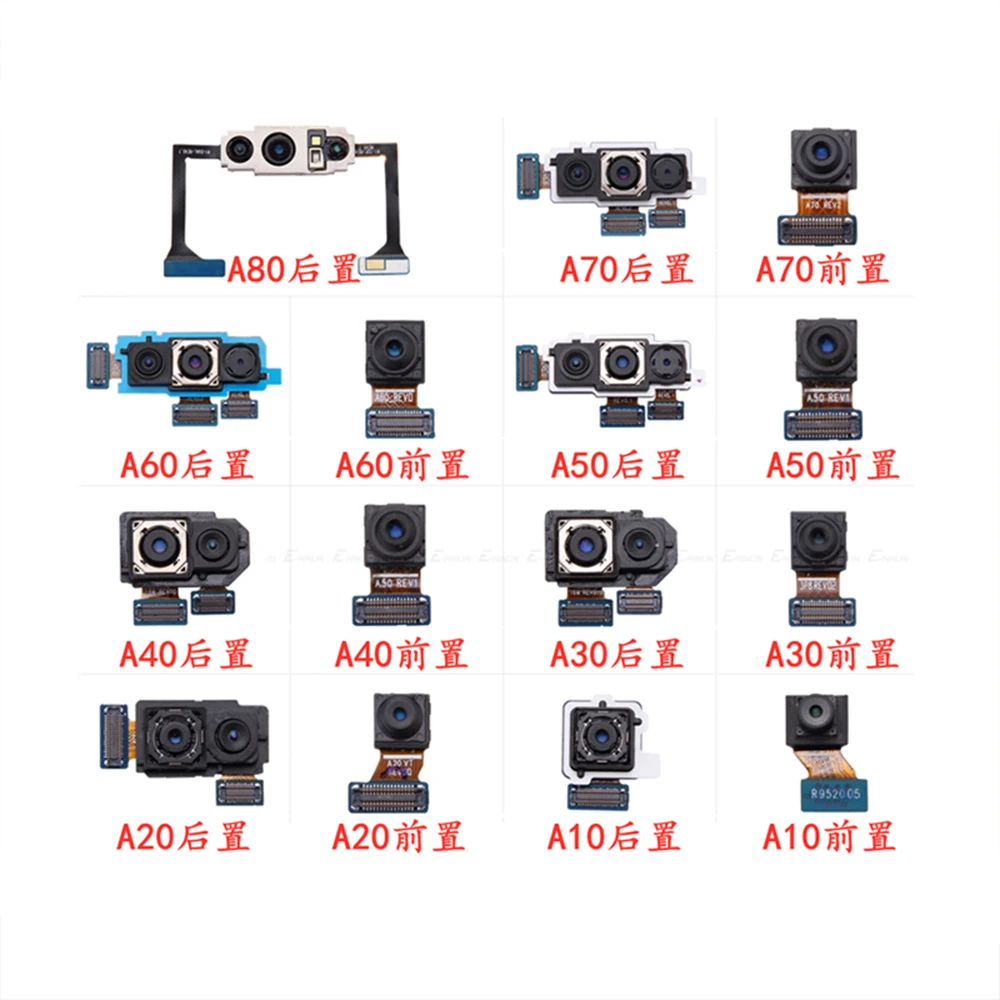 

For Samsung A10 A105 A20 A205 A30 A305 A50 A505 A60 A70 A205F A305F A505F A705F Front Camera Rear Back Camera Flex Cable