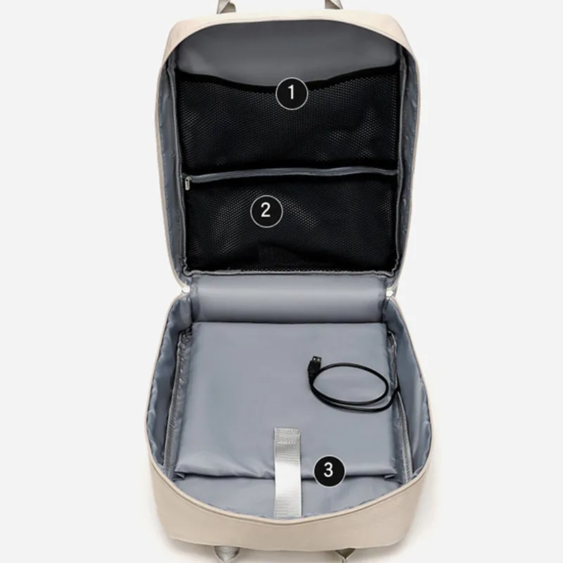 Популярный женский рюкзак для ноутбука с USB зарядкой школьный ранец девочек