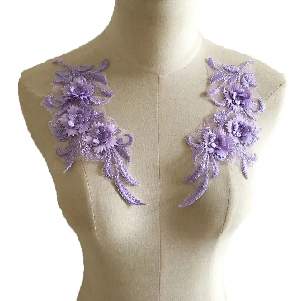 3D рукоделия отделкой швейная кружевная вышивка одежды декоративный ошейник