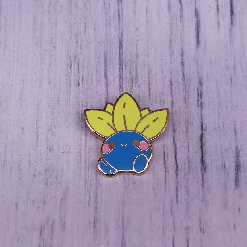 Новинка эмалированная булавка с изображением ходящей травы модная мультяшная