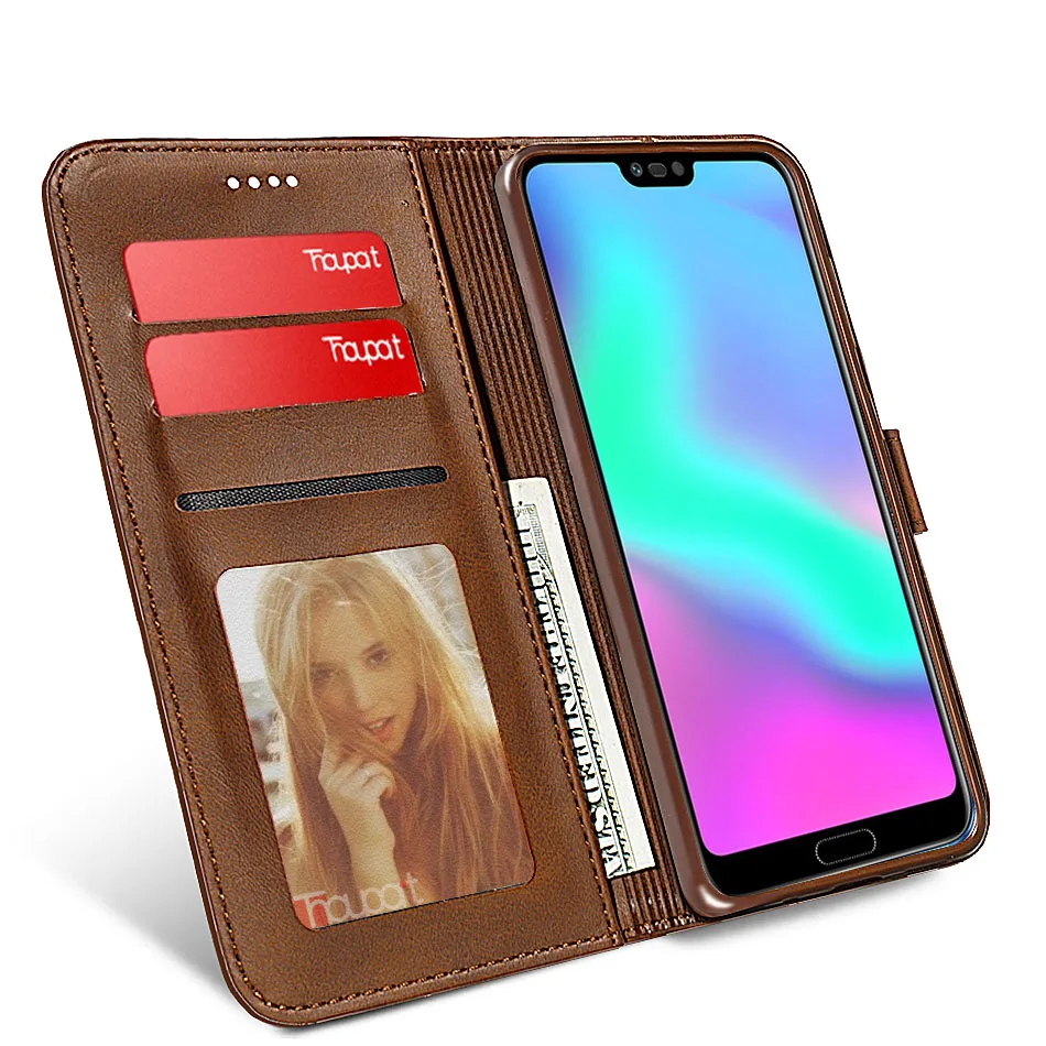 Кожаный чехол ручной работы для huawei Honor 8X8 S 8C 7C 7A Pro 10 Lite держатель карт кошелек