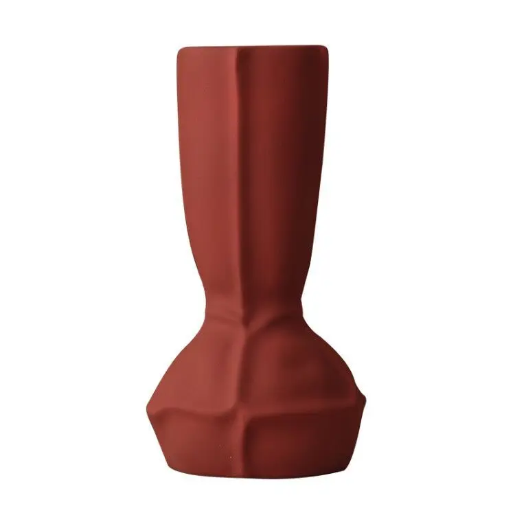 

Nordic Morandi Color Ceramic Vase Home Decoration Dried Flower Container Living Room Bedroom Desktop Art Vases Ornaments Gift