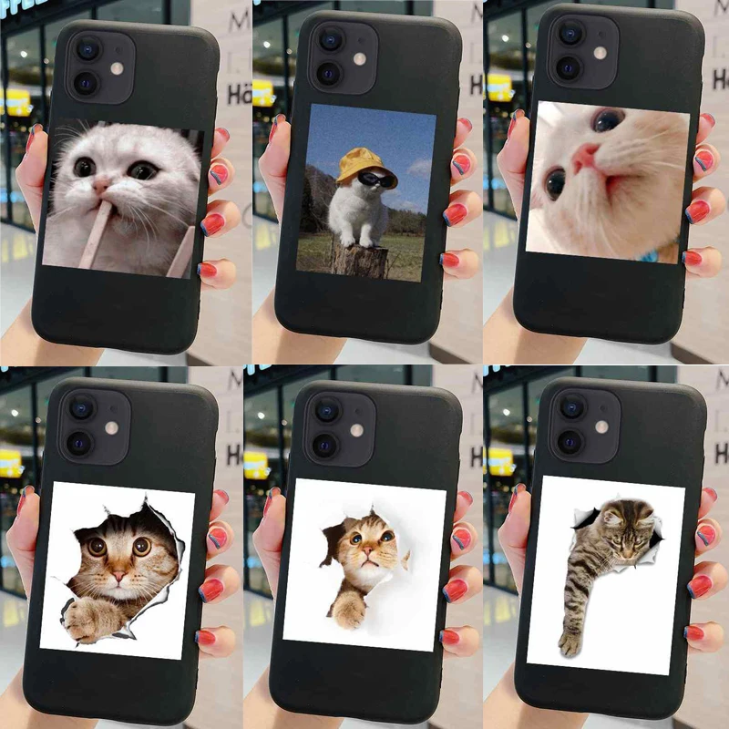 

Case For Huawei P10 Lite P20 Pro P30 P40 P Smart Plus P8 P9 Nova 3i 7 SE 8 Phone Cover Cute Fundas Coque Printing Cat Capas Bags