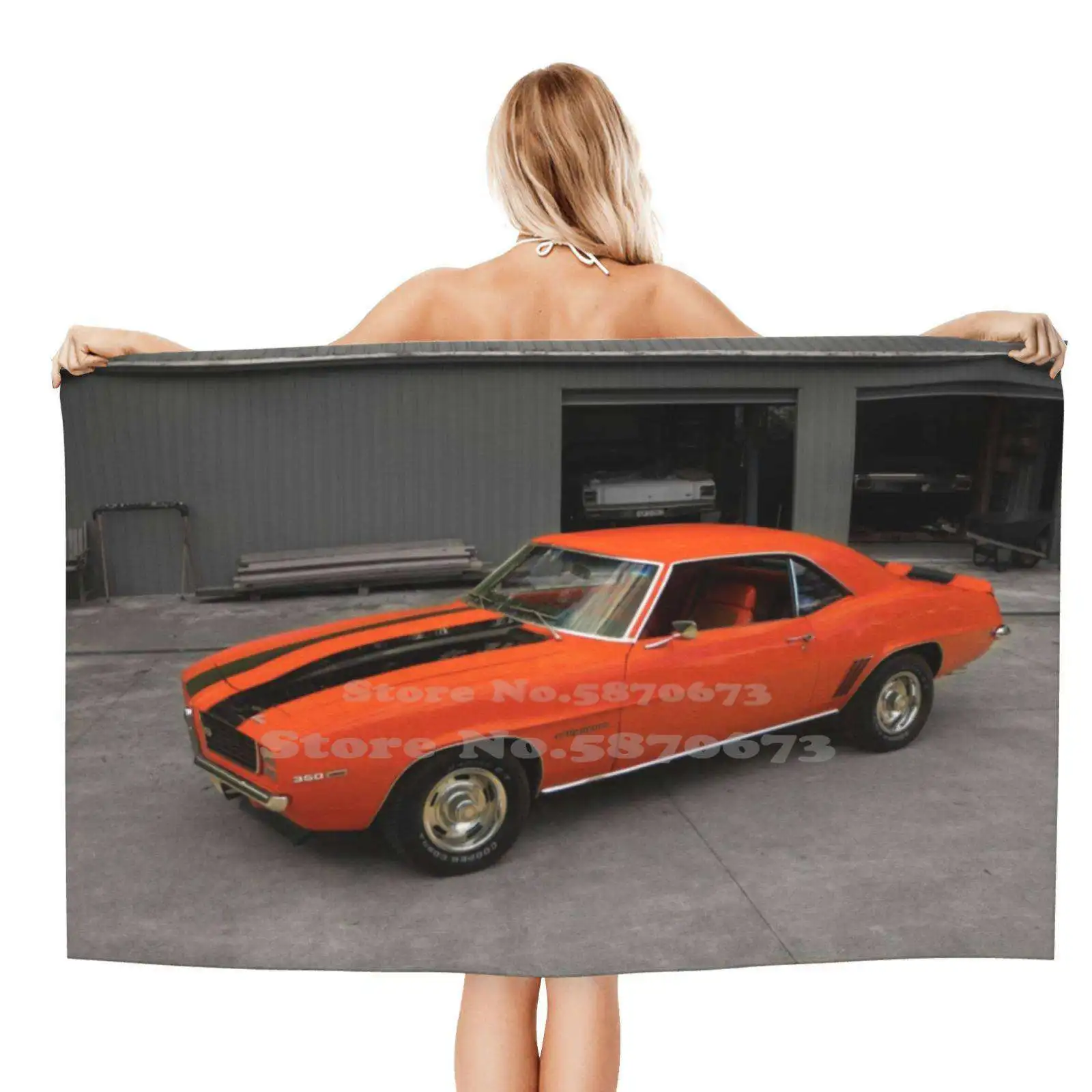 Rs Camaro мягкие полотенца для ванной и школы плавания путешествий 1969 Chevrolet Chevy