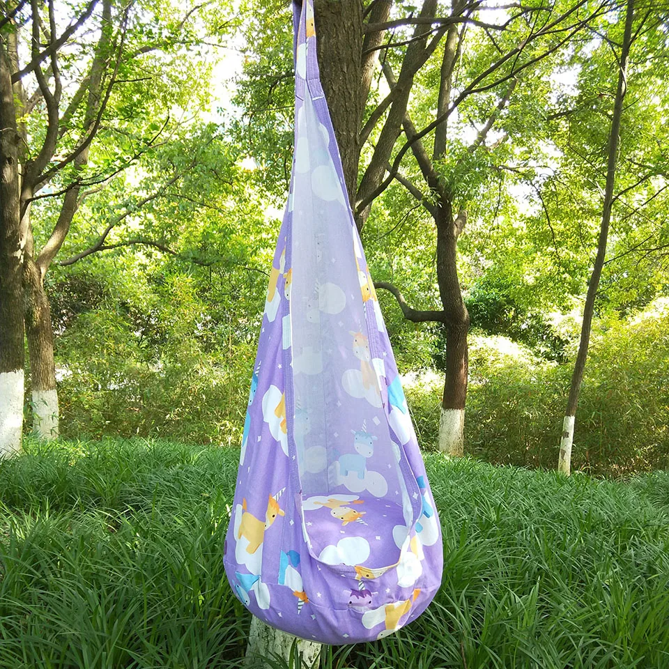 Creative Cartoon unicorn design Hammock Garden Furniture Swing Chair Indoor Outdoor Hanging Seat Child Patio Portable |