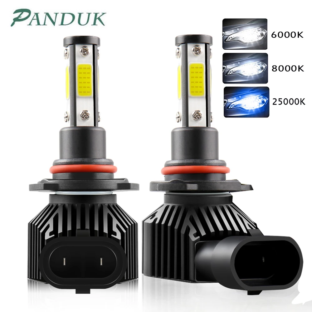 PANDUK 2 шт. 360 градусов светодиодный 14000LM H7 H11 лампы H1 H3 H4 H8 H9 9005 HB3 9006 HB4 Авто головной