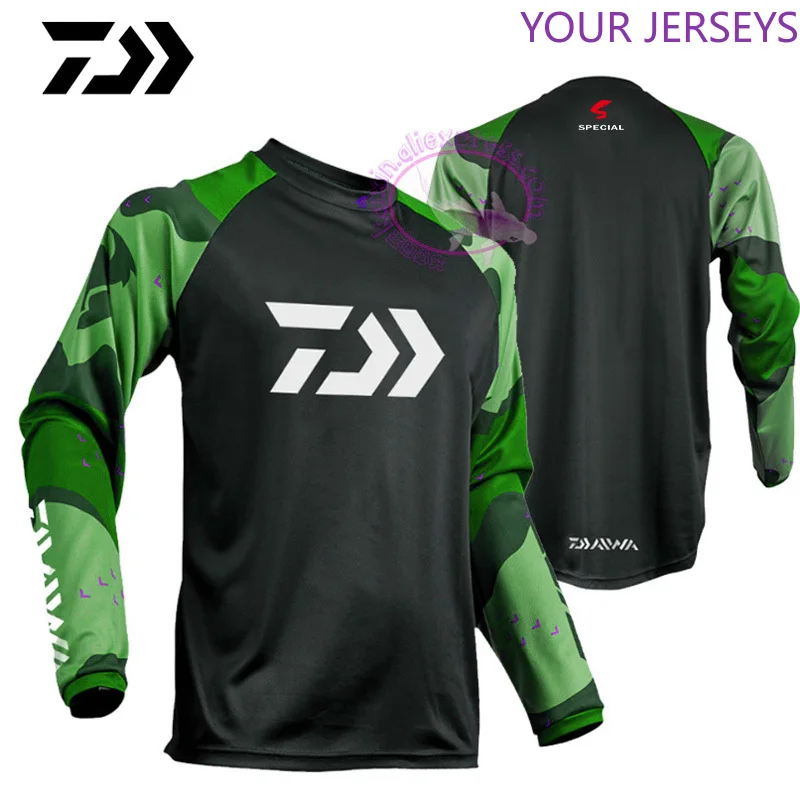

2021 New Summer Quick Dry Fishing Long-sleeve Clothing Dawa Sweatshirt Breathable Anti-uv Sun Autumn Man Jersey Pesca DAIWA