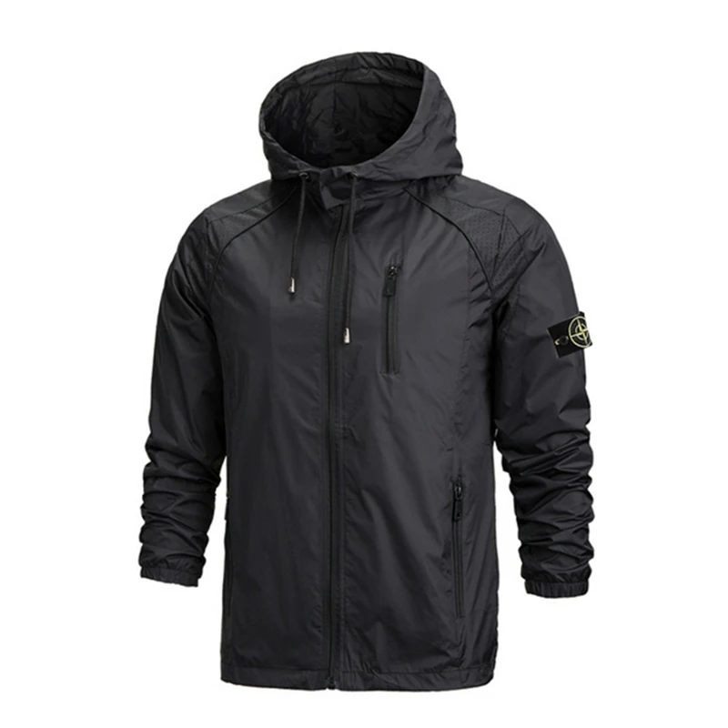 Мужская куртка на молнии с капюшоном карманный точильный камень is land теплая