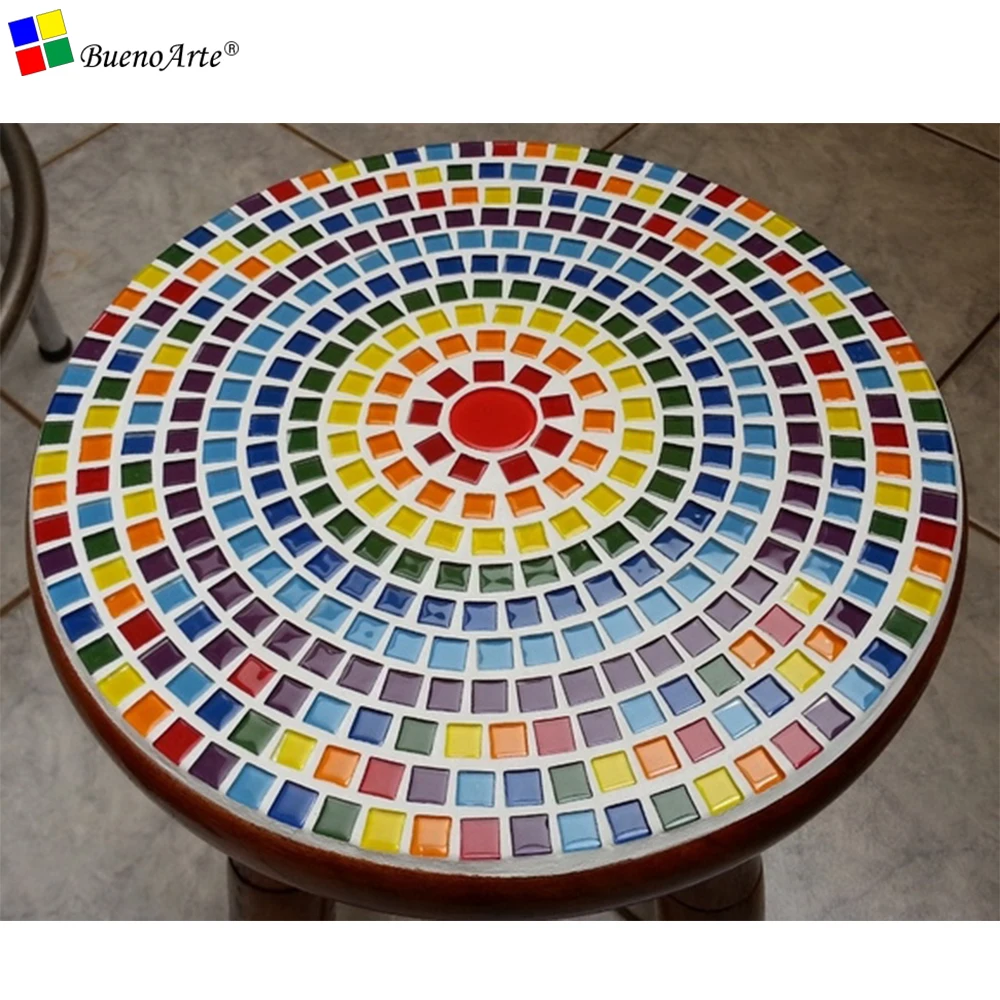 200 gram/50 pcs 20 X 20mm Square Crystal Mosaic Tile Mixed Color DIY Soft Art Supplier | Дом и сад