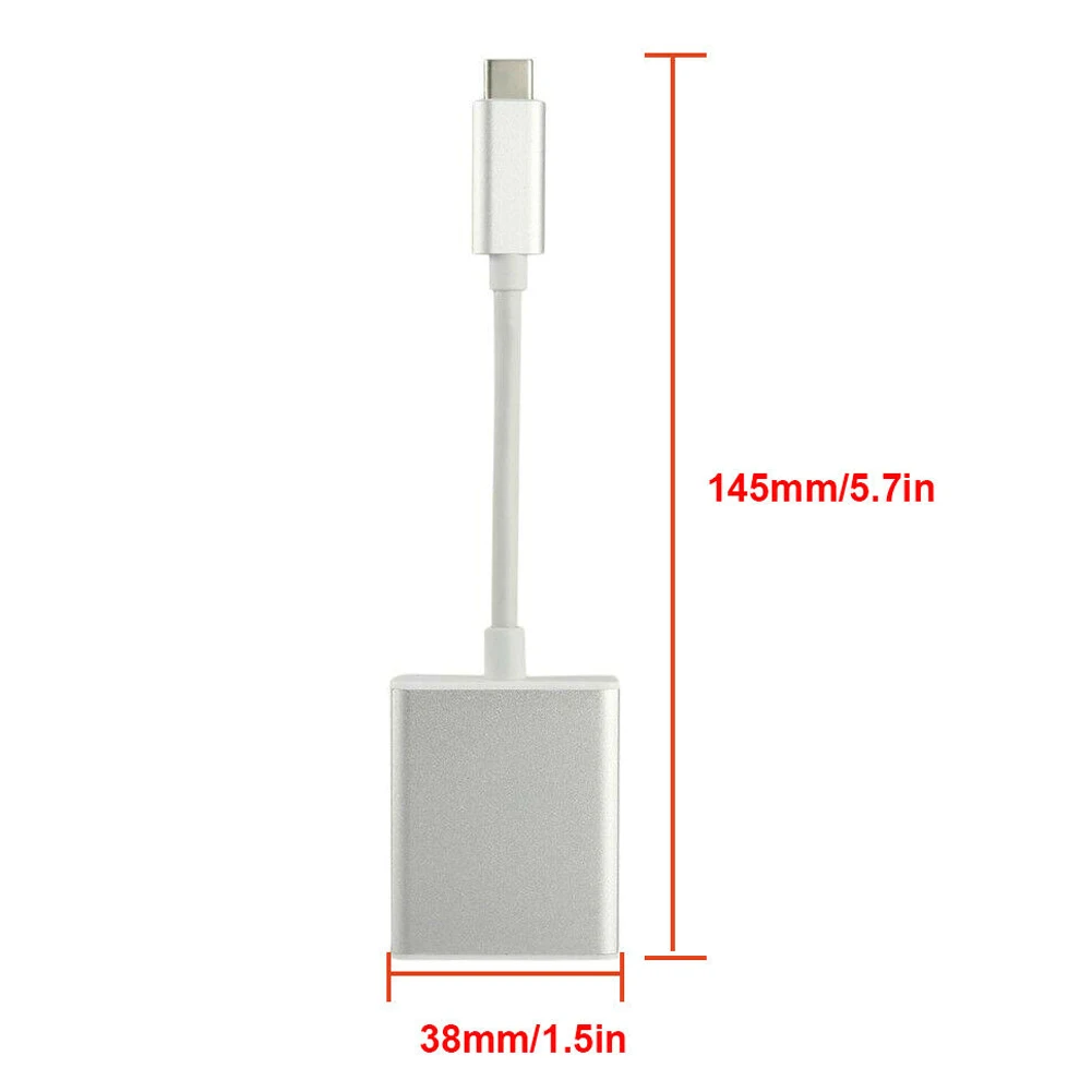 1080P Converter Cable Universal USB 3.1 TYPE-C to VGA Adapter for MC Notebooks New | Компьютеры и офис