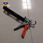 Ручной пистолет с картриджем, толстый прочный пистолет для герметизации, вращающийся на 360 градусов с алюминиевой ручкой, профессиональный экономичный стеклянный клеевой пистолет