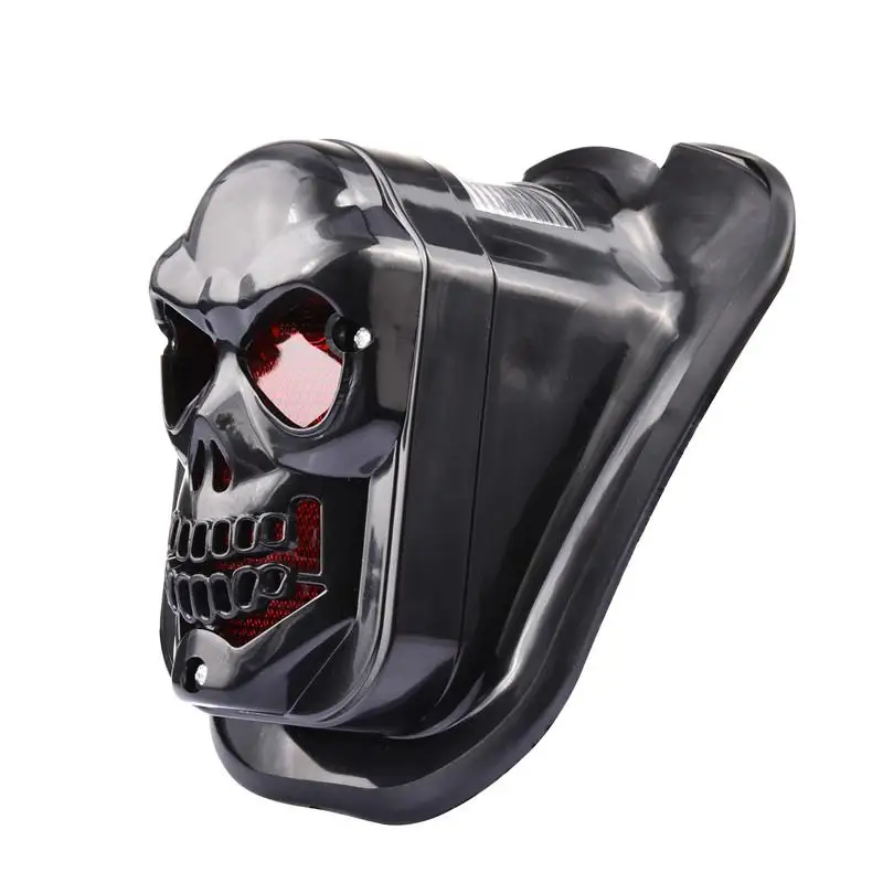 Motorcycle and Electromobile Accessories JOKER Model Modified Skull Shape Taillight Ghost Head LED Brake |
