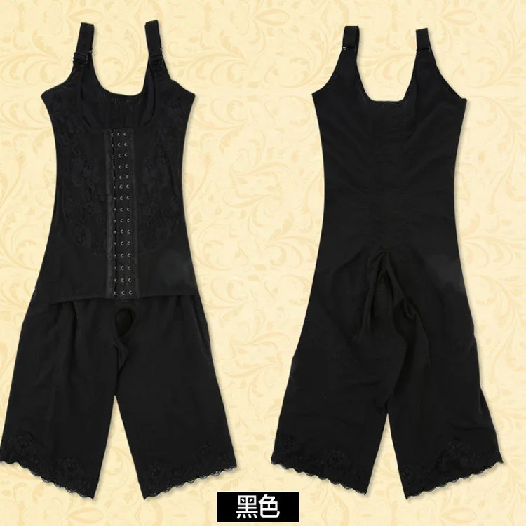 

Large size bodysuit postpartum abdominal shaping hip lifting bodysuit breasted corset bodysuit BODYSUIT
