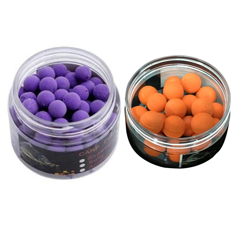 

2 Box 14Mm Smell Up Fishing Lure Boilies Floating Carp Baits Soluble In Water , Orange Tangerine & Purple Sweet Potato