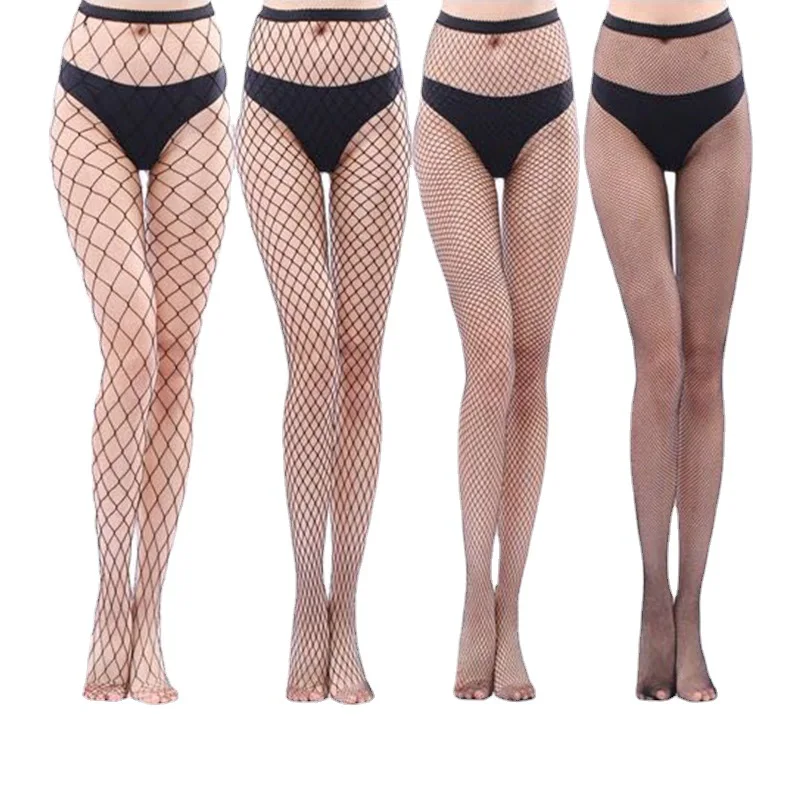 

Sexy Women's Long Sexy Fishnet Stockings Fish Net Pantyhose Mesh Nylon Tights Lingerie Skin Thigh High Stocking Hosiery