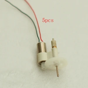 5 шт. микро двигатель 2,3 грамм 50000 обмин с редуктором (48:8) для радиоуправляемого электрического самолета DIY 614 мини полая чашка редуктор детали коробки передач