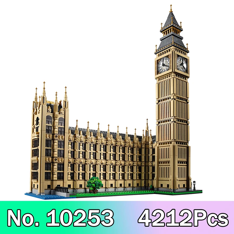 

In Stock DHL World Famous Buildings Big Ben Model Blocks 10253 17005 4212Pcs Bricks With LED Sets Toys Gifts