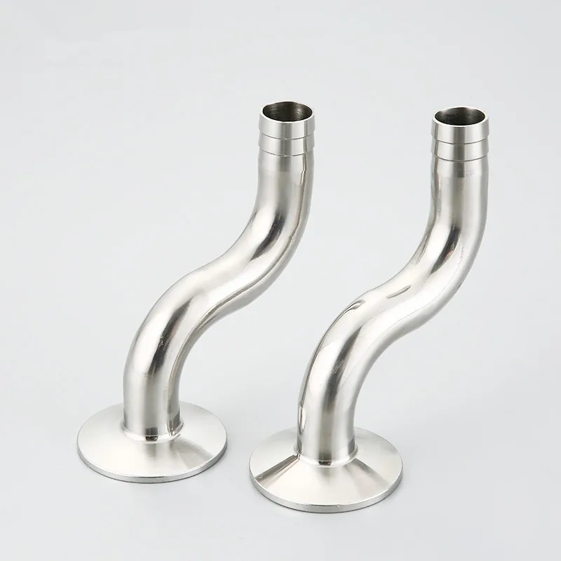 Бесплатная доставка &quotS&quot Тип 3/4 &quot(19 мм) OD50.5 Tri-clamp Hose коннектор Bent Pipe санитарный
