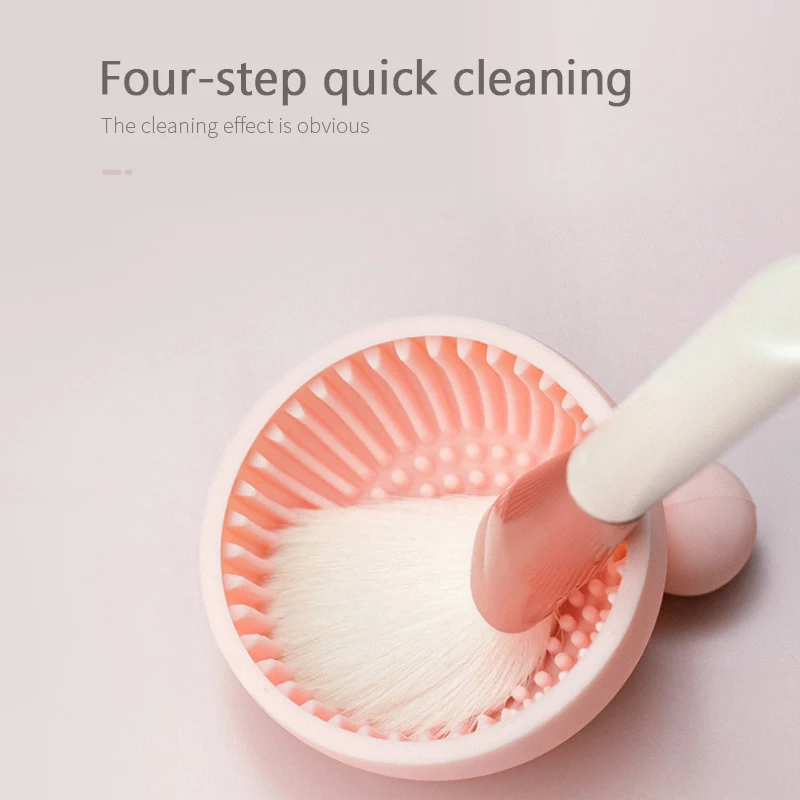 Кисть для макияжа чистящий диск не повреждает щетину силиконовая Косметическая
