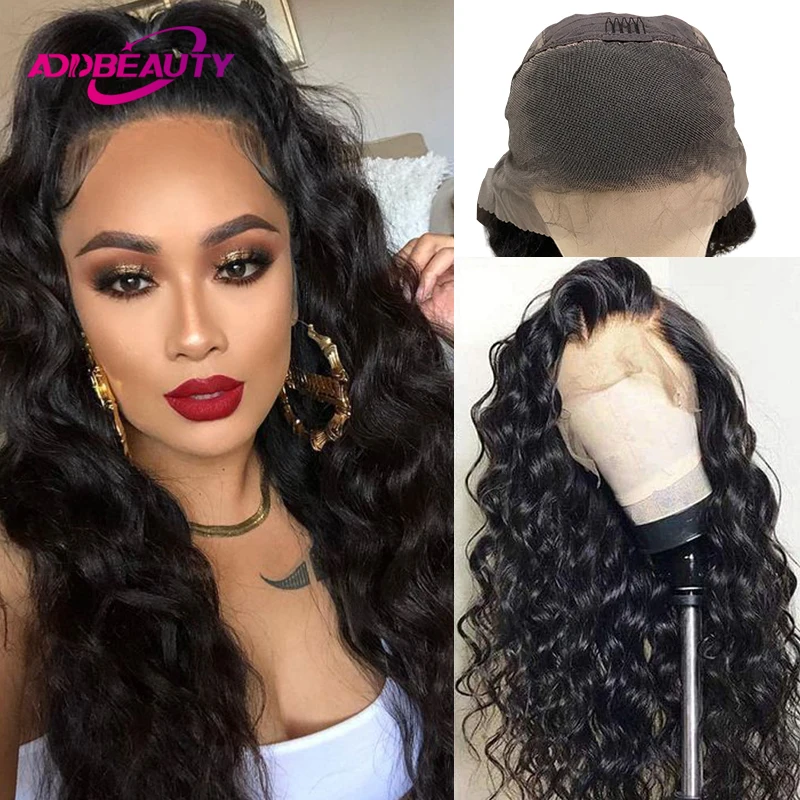 Loose Wave Human Hair Wig 5x5 HD Transparent Lace Closure Wig 13x4 Lace Frontal Wigs Natural Color Human Remy Hair Wig Hairline