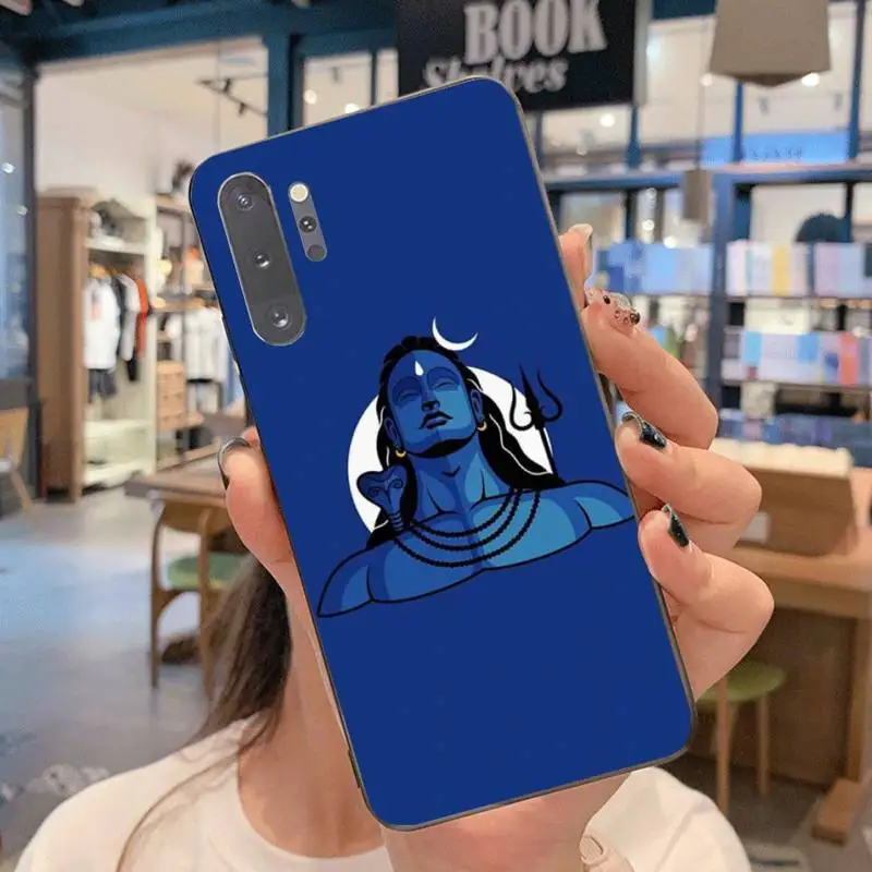 Hinduism Lord Shiva Mahakal черный ТПУ мягкий чехол для телефона Samsung Note 7 8 9 10 pro Galaxy J7 J8 J6 Plus 2018