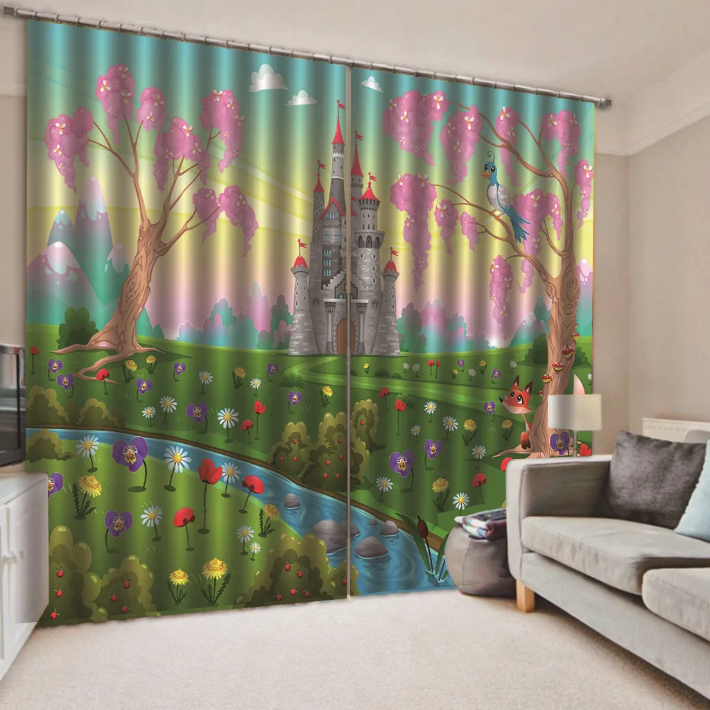 Тонкие занавески 3D с деревянными цветами для дверей и окон декоративные шторы