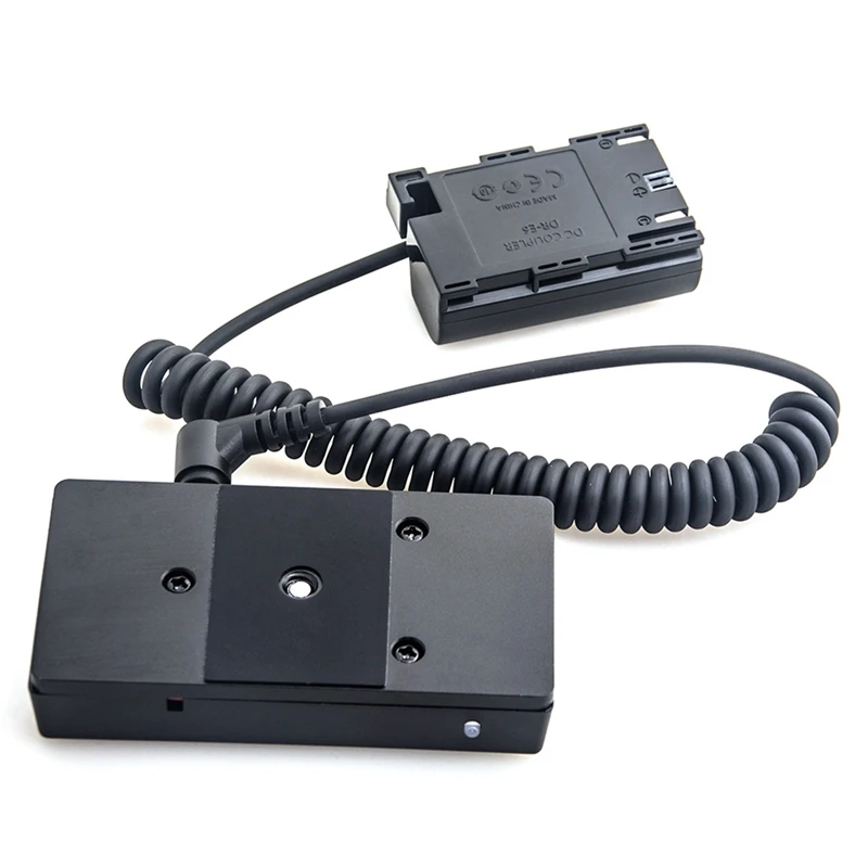 

Np-F970 To Lp-E6 Full-Decoding Dummy Battery Plate Mount Adapter Spring Cable For Canon Eos Battery Adapter