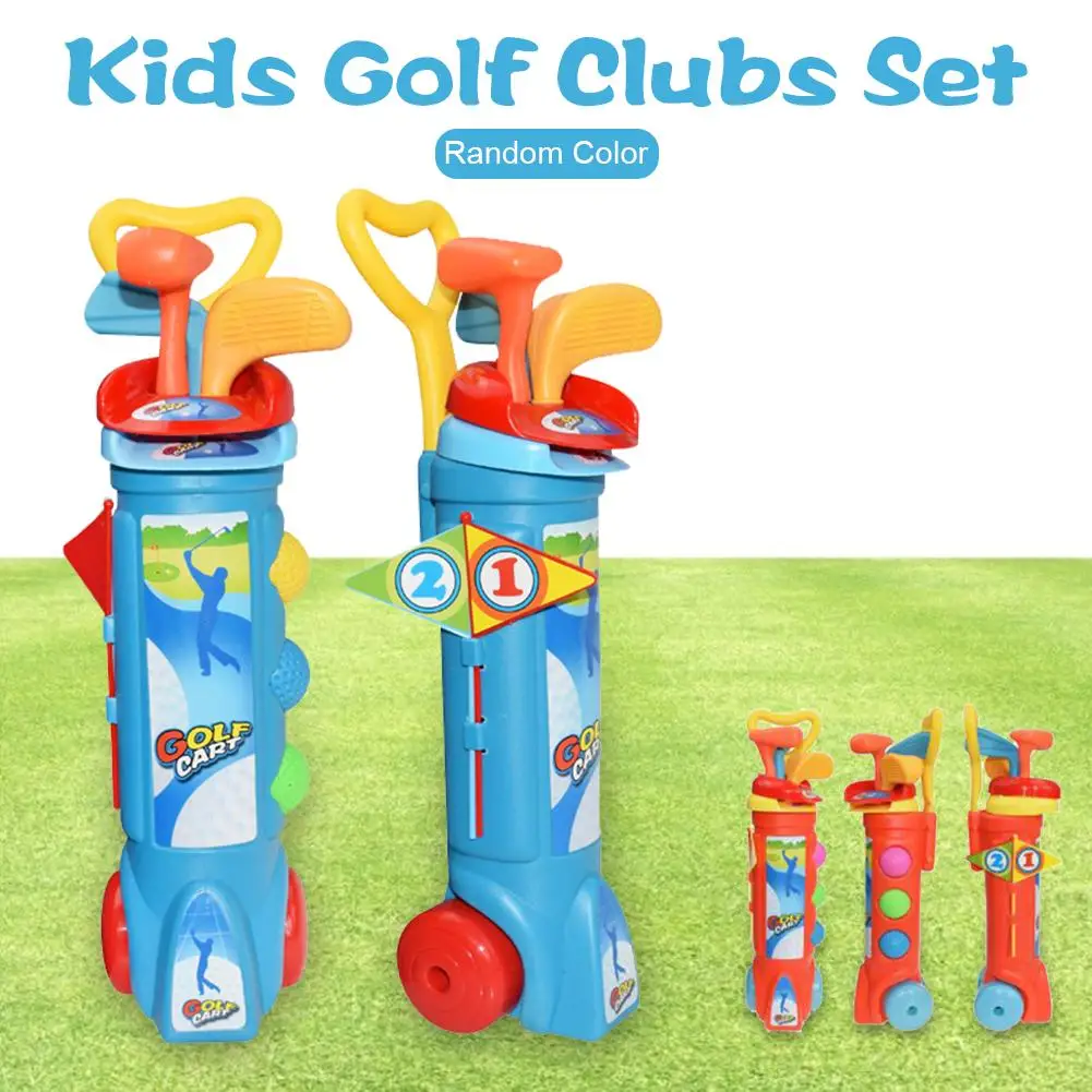 

Kids Golf Clubs Set Indoor Outdoors Exercise Toy For Children Activities Plastic Golf Training Set Outdoor Sports Toy Droppship