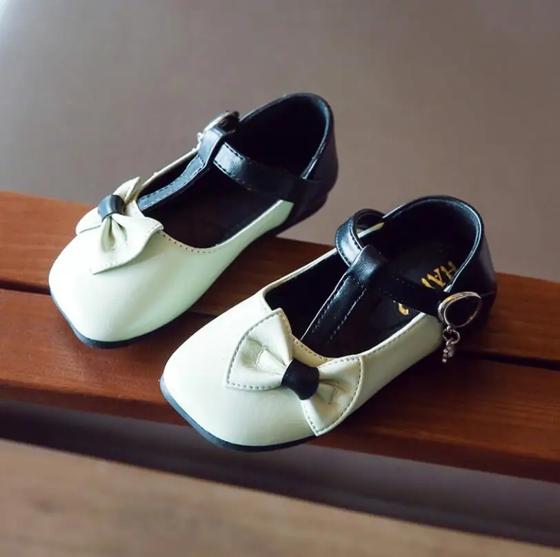 Детская обувь Школьная принцессы для девочек Детские кожаные вечерние туфли с