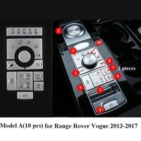 alloy car interior center console mode adjustment button sequins for range rover vogue 2013 2017 accessories car styling