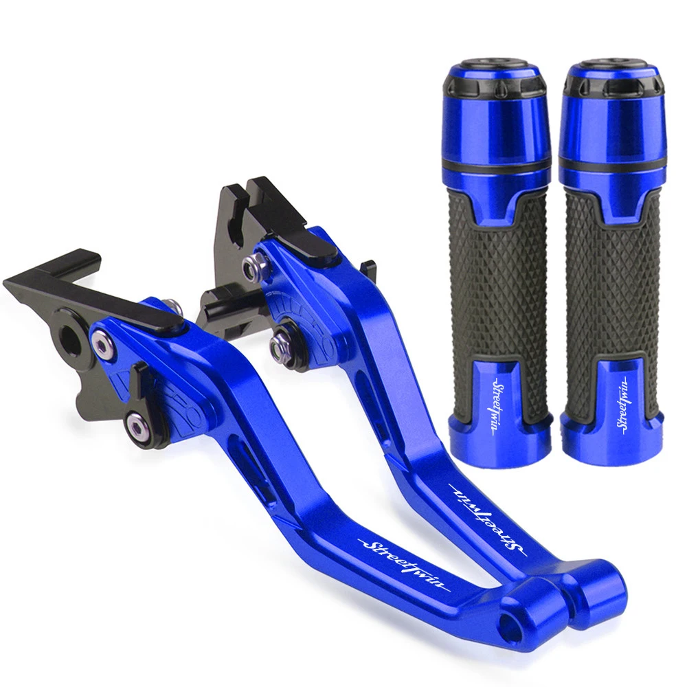 

Motorcycle aluminum Accessories TRIUMRH Handle Grips Handlebar Short Brake Clutch Lever For TRIUMRH STREETTWIN 2016 2017 2018 18