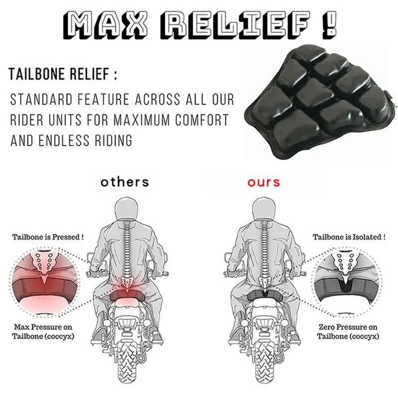 Универсальный чехол на воздушное сиденье для мотоцикла 32 см |